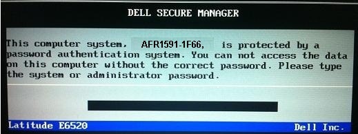 unlock dell 1f66 bios password