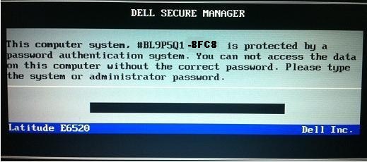 dell 8FC8 Bios password recovery