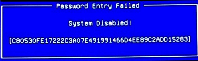 samsung system disabled code 44 characters